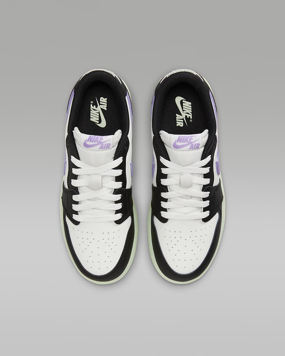 Air jordan 1 retro low black white on sale
